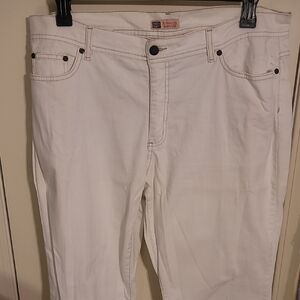 Faded Glory Stretch Bootcut White Jeans